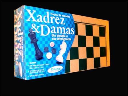 XADREZ E DAMAS PCS EM MADEIRA (img.2.17.041)